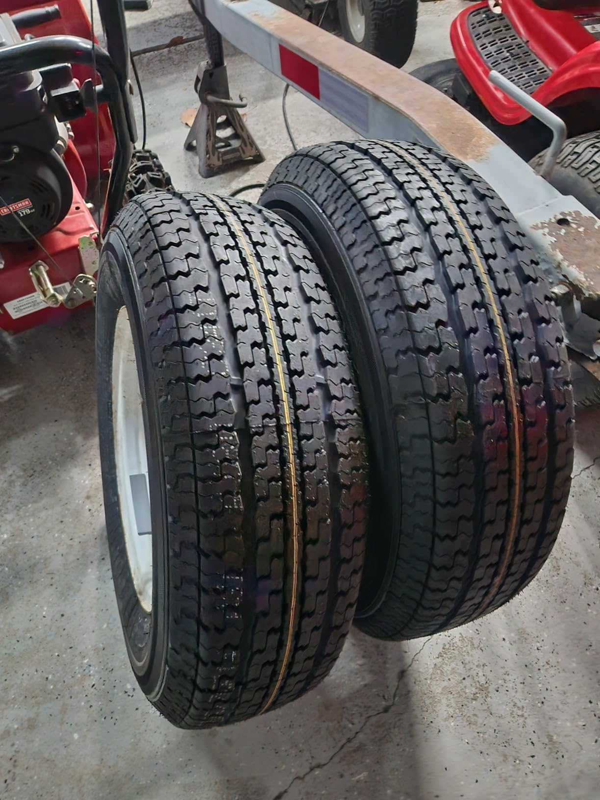 Free Country Set 2 Premium Trailer Tires ST205/75R14 8PR LR D w/Scuff Guard customer photo 2