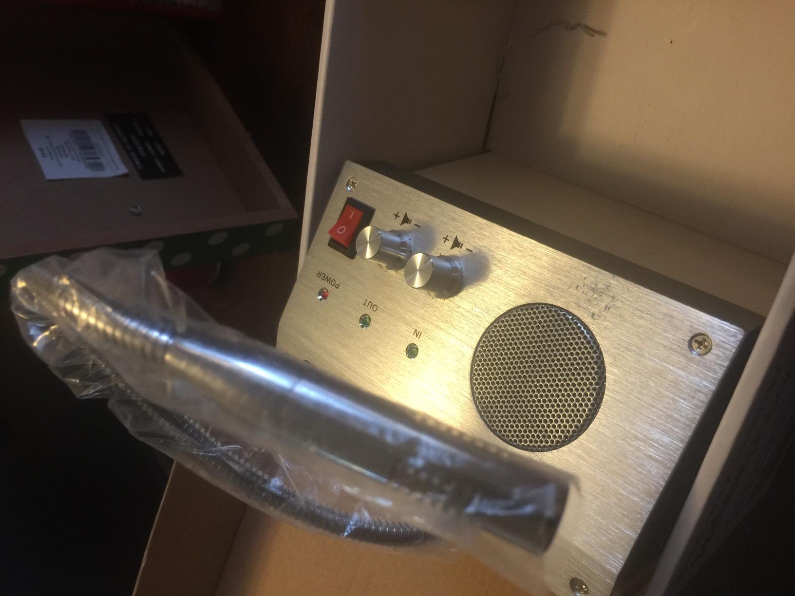 Retekess RT-9908 Window Intercom, Window Speaker Intercom System customer photo 1
