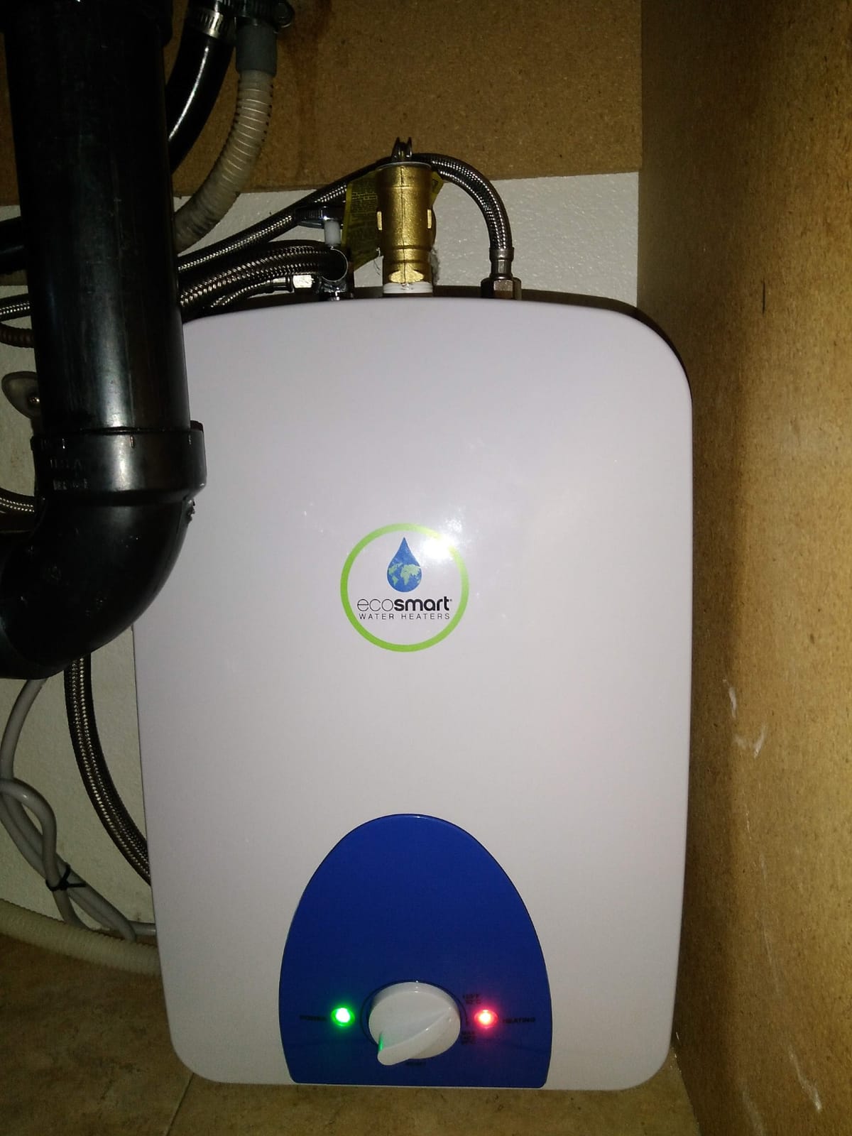Ecosmart ECO MINI 2.5 2.5-Gallon 120V Electric Mini Tank Water Heater, White customer photo 2