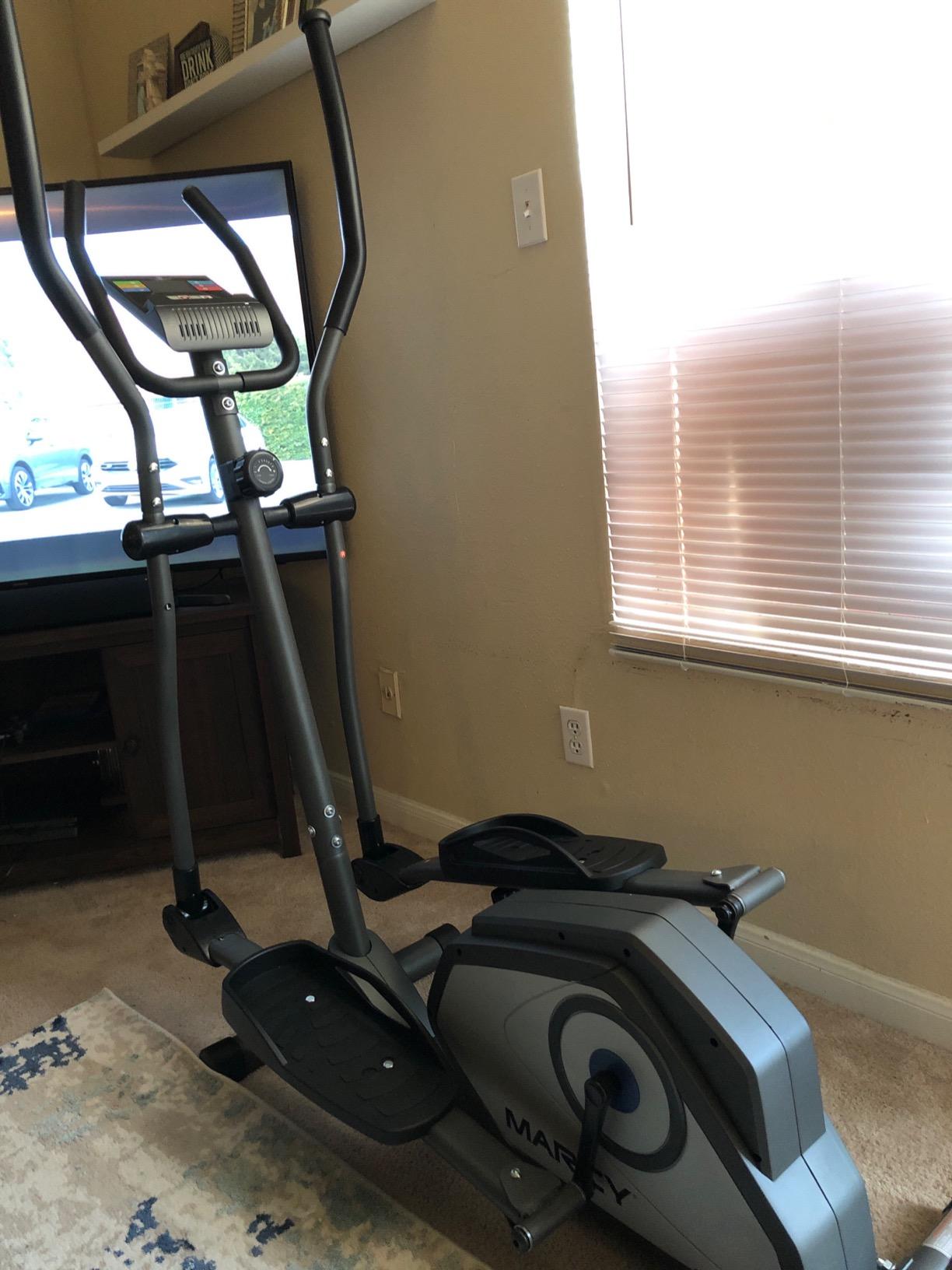 Marcy Magnetic Elliptical Trainer Cardio Workout Machine customer photo 1