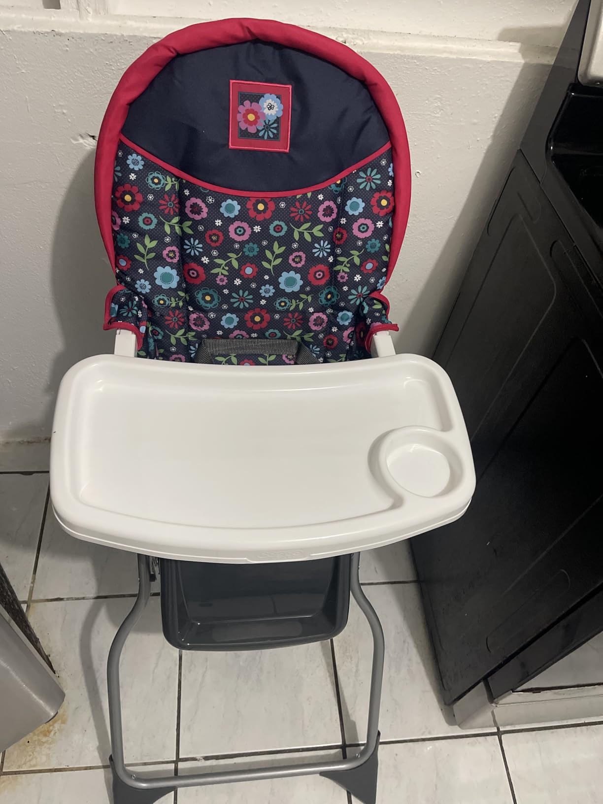 Cosco Kids Highchair for Baby, Simple Foldable High Chair, Convenient, Lightweight, and Compact Design, Posey Pop customer photo 2