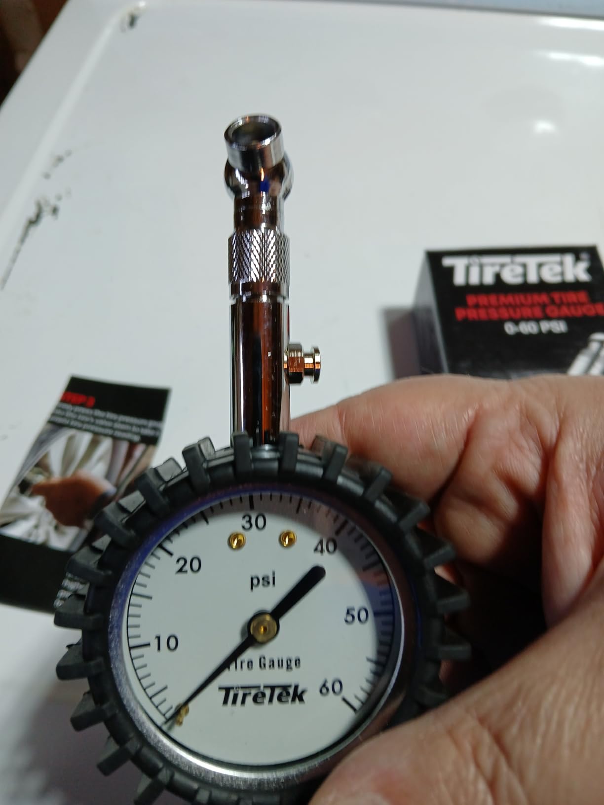 Tire Pressure Gauge for Cars, ANSI Certified 60 PSI Analog Dial Gauge customer photo 1