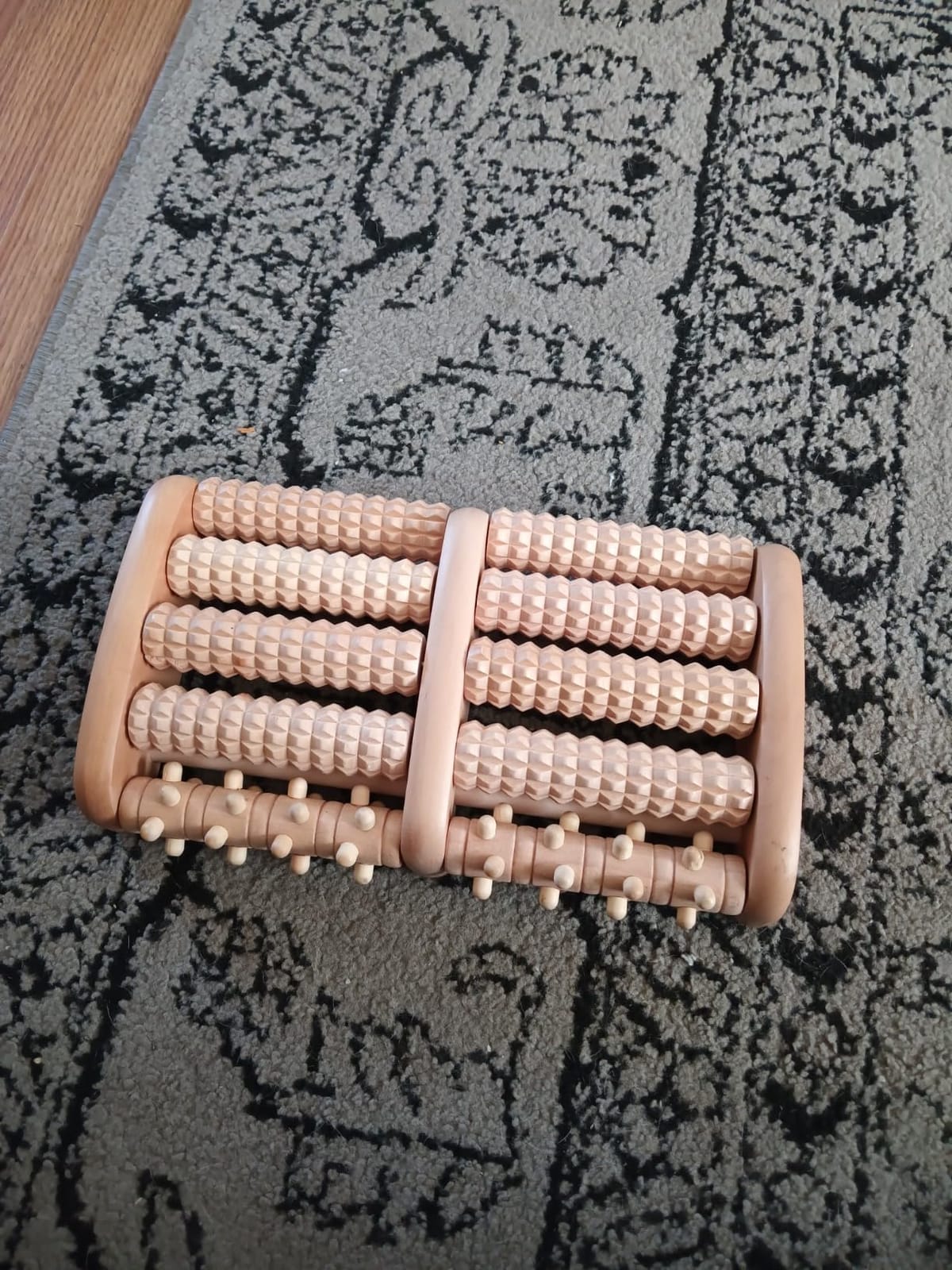 TheraFlow Foot Roller for Plantar Fasciitis Relief and Neuropathy Pain Relief for Feet - Wooden Foot Massager Roller Acupressure Tool with Reflexology Chart - Mom Gifts for Women and Men customer photo 2
