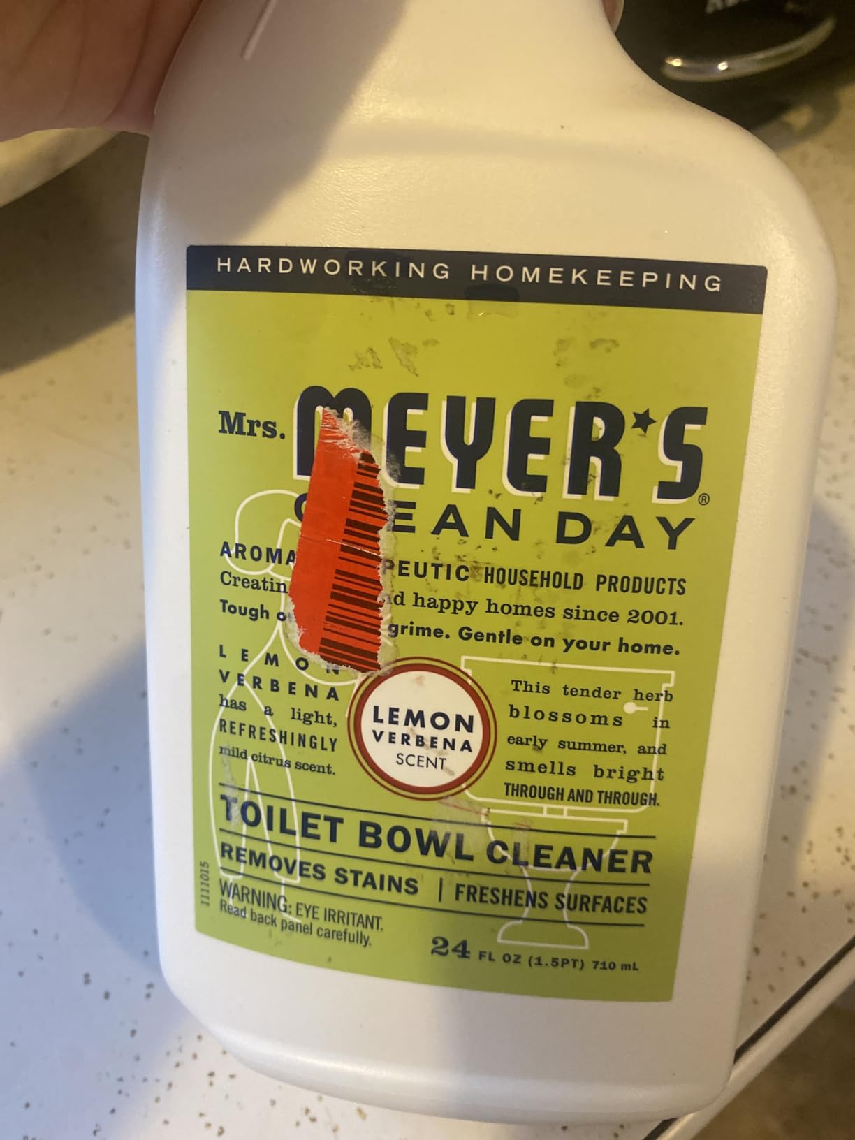 MRS. MEYER'S CLEAN DAY Liquid Toilet Bowl Cleaner, Lemon Verbena, 24 fl oz customer photo 2