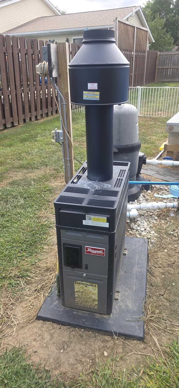 Raypak 014784 Polymer Headers Digital Control/Electronic Ignition/Natural Gas P-R156A-EN-C Heater customer photo 2
