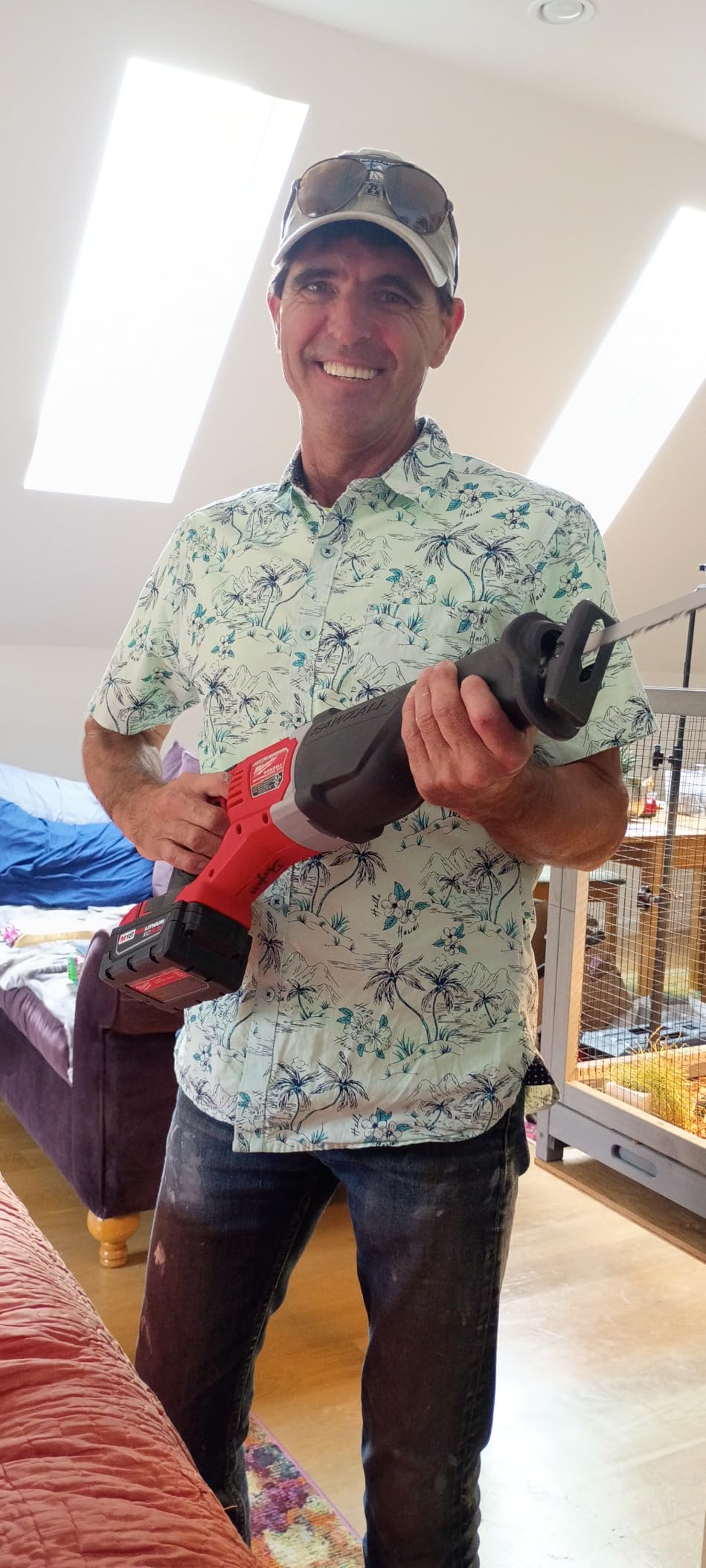 Milwaukee 2621-20 M18 18V Lithium Ion Cordless Sawzall 3,000RPM Reciprocating Saw with Quik Lok Blade Clamp and All Metal Gearbox (Bare Tool) customer photo 2