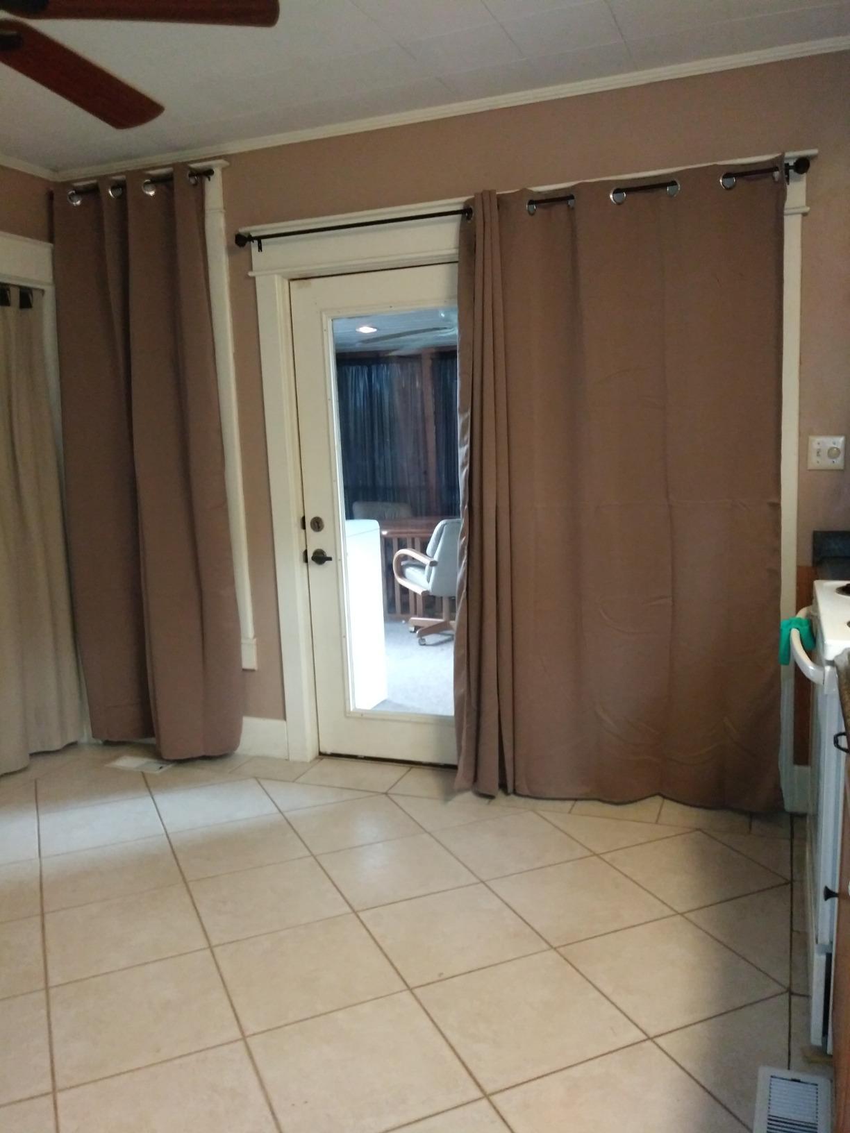 NICETOWN Grey Blackout Patio Sliding Door Curtains 84 inch Length, Grommet Room Divider Thermal Insulated Curtain Drapes for French Door/Living Room (Gray, W100 x L84, 1 Panel) customer photo 2