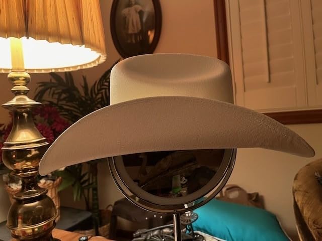 Western Express Natural Straw Cowboy Hat for Men and Women - Cattleman Style with Black Hat Band and Silver Conchos customer photo 2