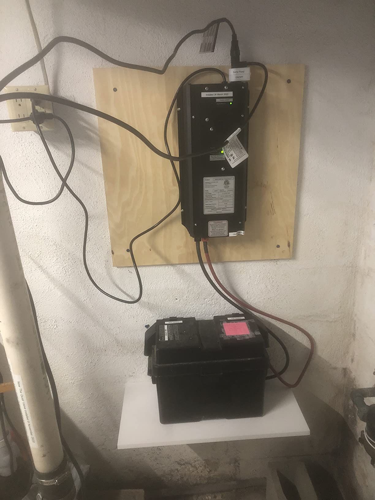 822PS - Sump Pump Backup System customer photo 1