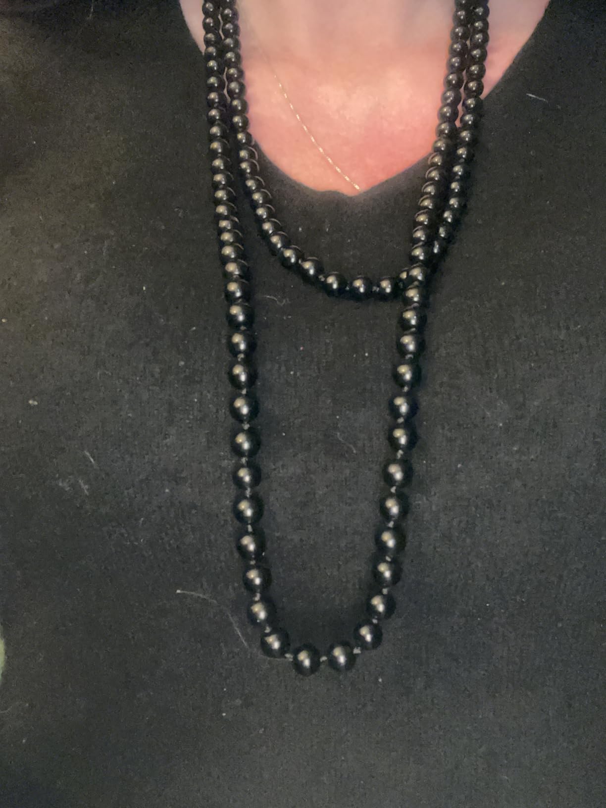 BABEYOND Long Pearl Necklace for Women 59 Inch Faux Pearl 1920s Gatsby customer photo 1