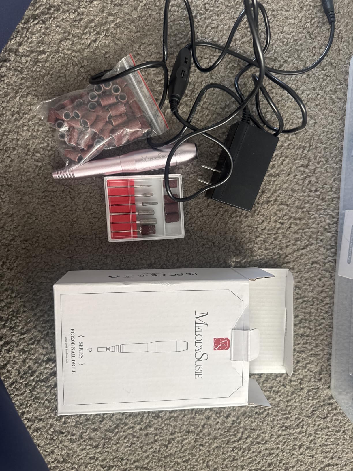 MelodySusie PC120B Pen Nail Drill with Compact AC Adapter Kit customer photo 2