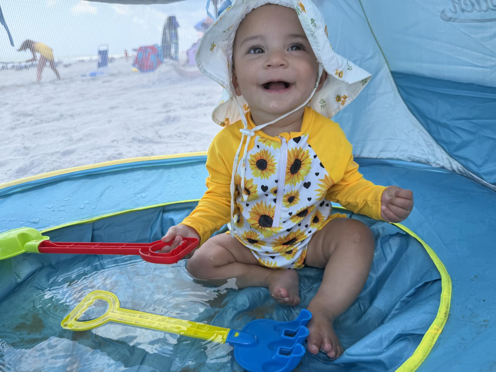 Monobeach Baby Beach Tent Pop Up Portable Shade Pool UV Protection Sun Shelter for Infant customer photo 2