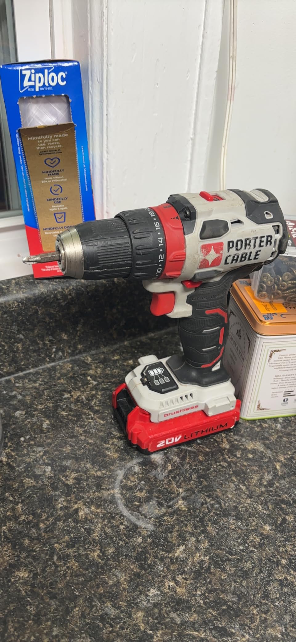 PORTER-CABLE 20V MAX Cordless Drill Driver Kit with 2 Batteries and Charger, 1/2 Inch (PCCK607LB) customer photo 1
