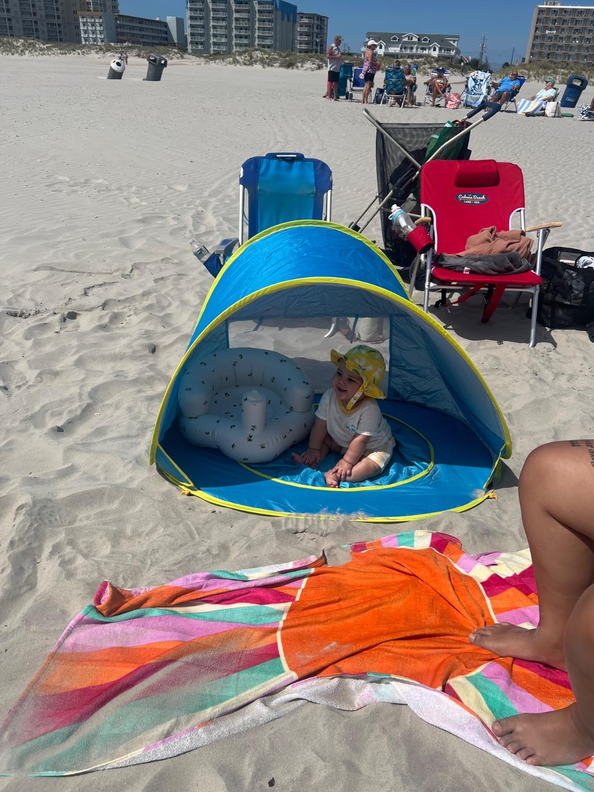 Baby Beach Tent UPF 50+, Pop Up Sun Shelter with Pool for Infant Toddler customer photo 1