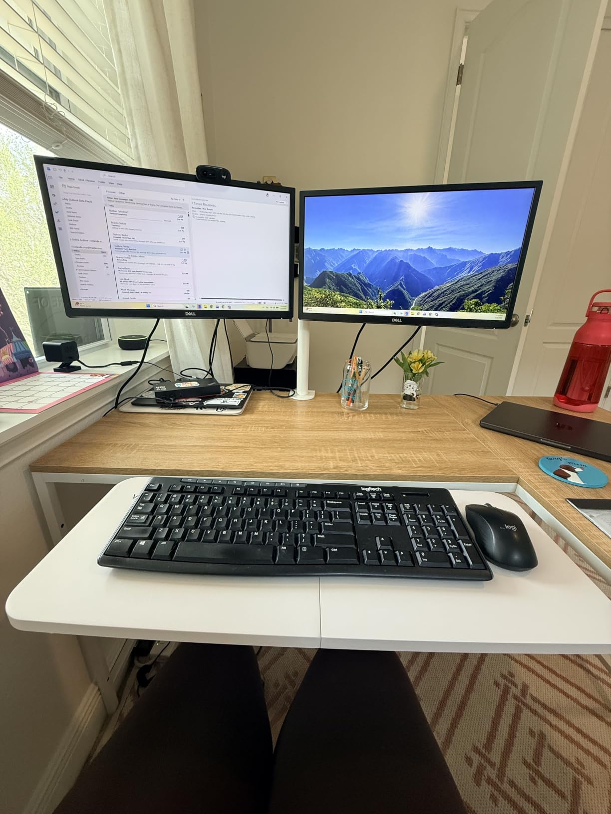 VIVO Adjustable Computer Keyboard & Mouse Platform Tray Ergonomic Under Table Desk Mount Drawer Underdesk Shelf (MOUNT-KB03B) customer photo 1