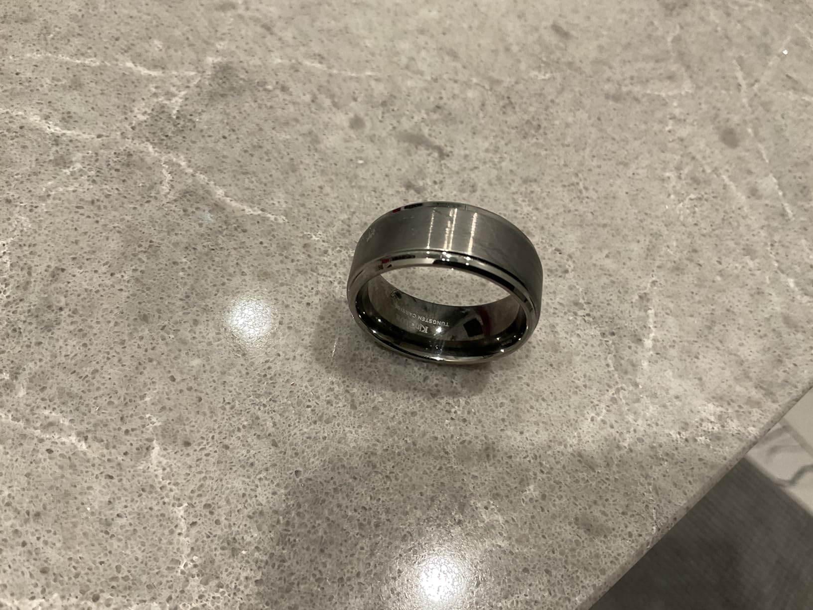 King Will Classic Tungsten Wedding Band for Men Women customer photo 1