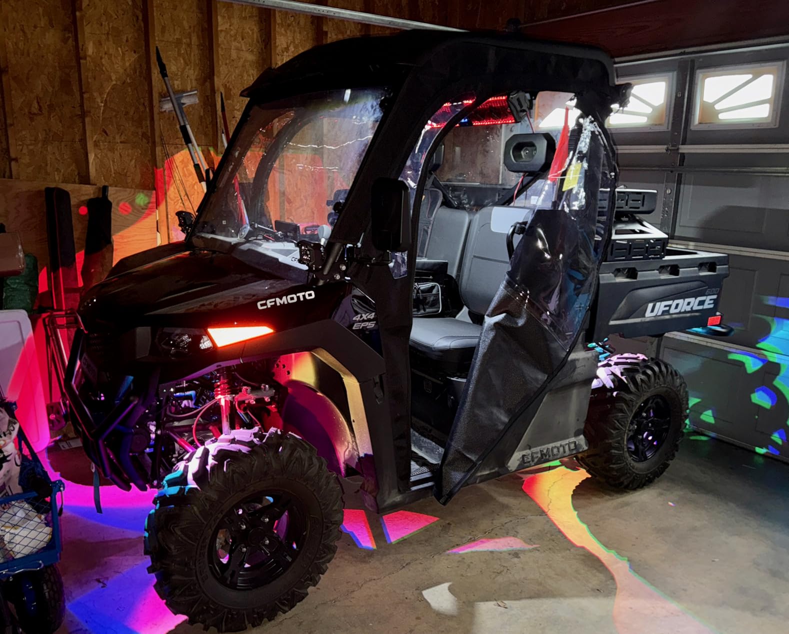 Nilight RGB LED Rock Lights Kit, 4 pods Underglow Multicolor Neon Light Pod with Bluetooth App Control Flashing Music Mode Wheel Well Light for Truck ATV UTV RZR SUV customer photo 1
