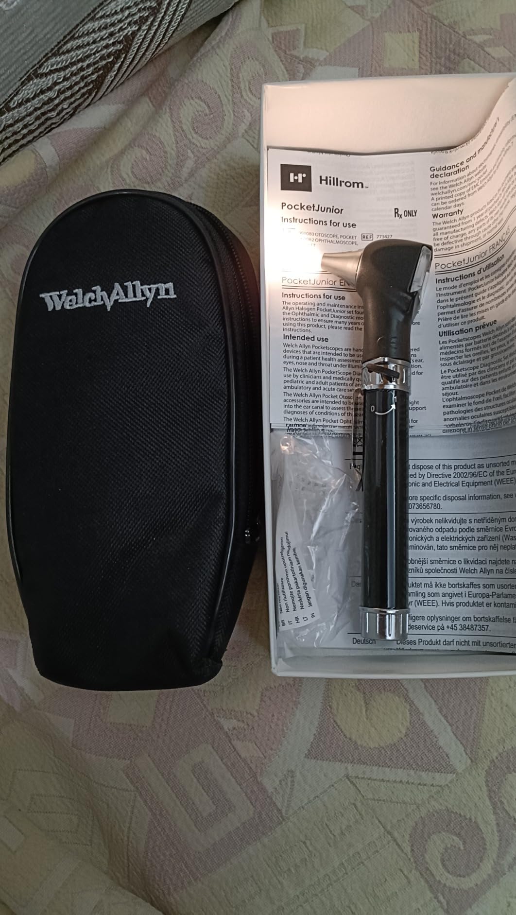 Welch Allyn Diagnostic Otoscope Set - PocketScope Junior with Handle and Soft Case customer photo 2