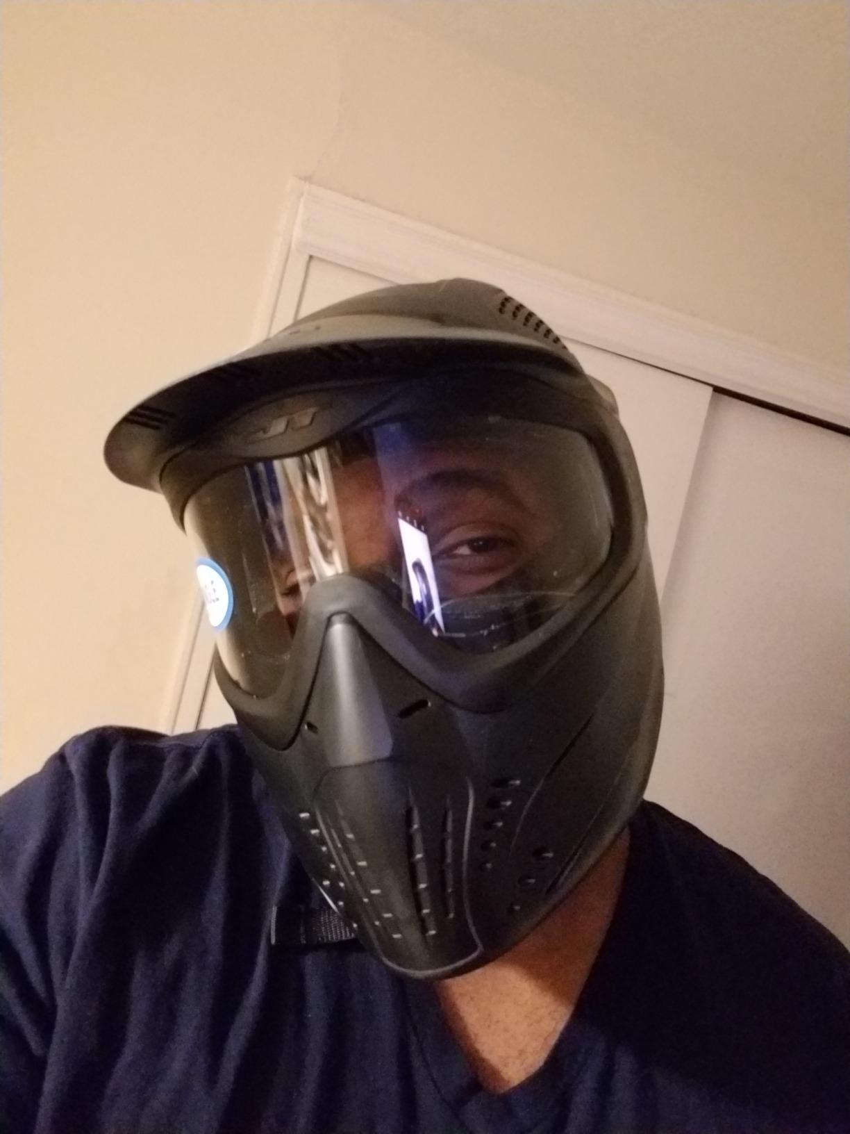 JT Premise Total Headshield Paintball Goggle Mask, Full Head Coverage, 260° View, Quick-Change Lens customer photo 2