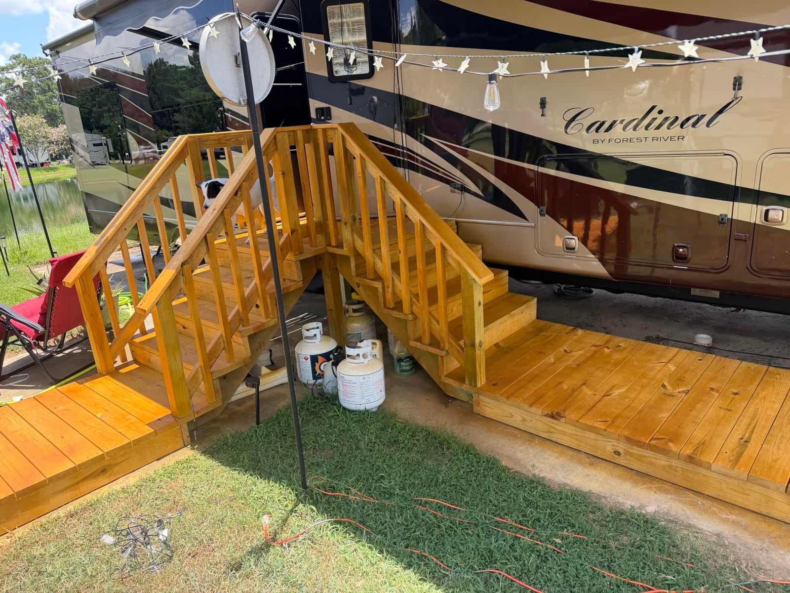 SaverSystems #1 Deck Premium Semi-Transparent Outdoor Wood Stain and Sealer in One - Water Based Wood Stain for Decks, Fences, & Siding - 1 Gallon (Dark Walnut) customer photo 2