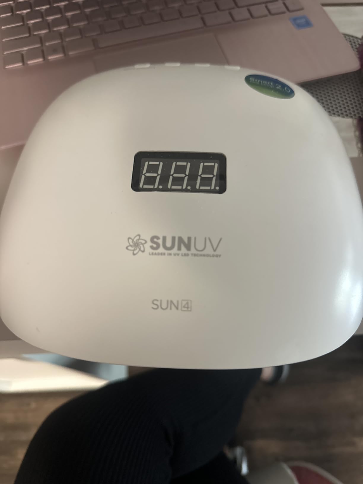 SUNUV UV LED Nail Lamp, UV Light for Nails, LCD Display, 36 LEDs SUN4 Black customer photo 1