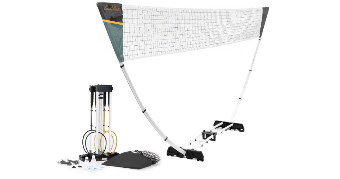 EastPoint Badminton Set, 4 Rackets, 2 Shuttlecocks, 15' Net, Outdoor Games customer photo 2