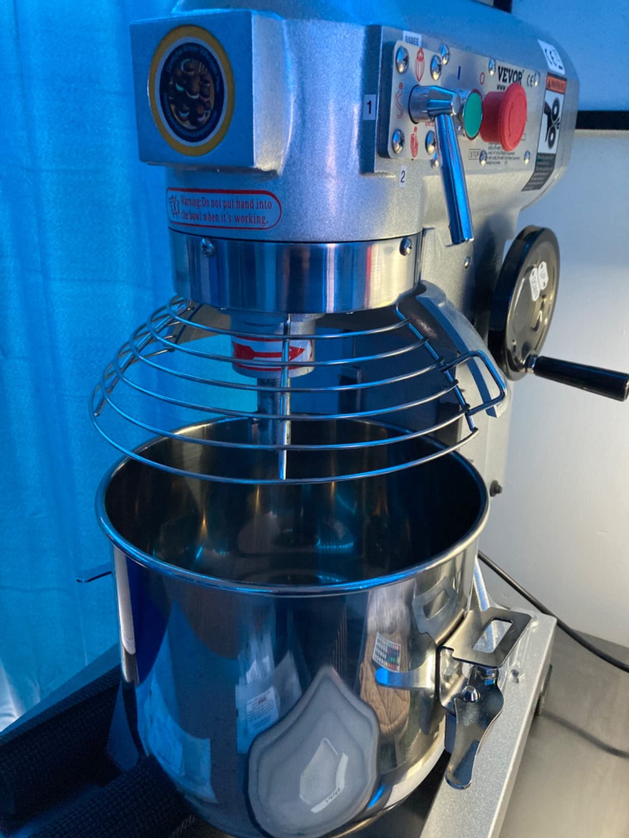 VEVOR 30Qt Commercial Food Mixer Timing Function 1250W Commercial Mixer | for Bakery Pizzeria Restaurant Kitchen, Stainless Steel Bowl Heavy Duty Stand Mixers with 3 Speeds, Dough Hooks Whisk Beater customer photo 1