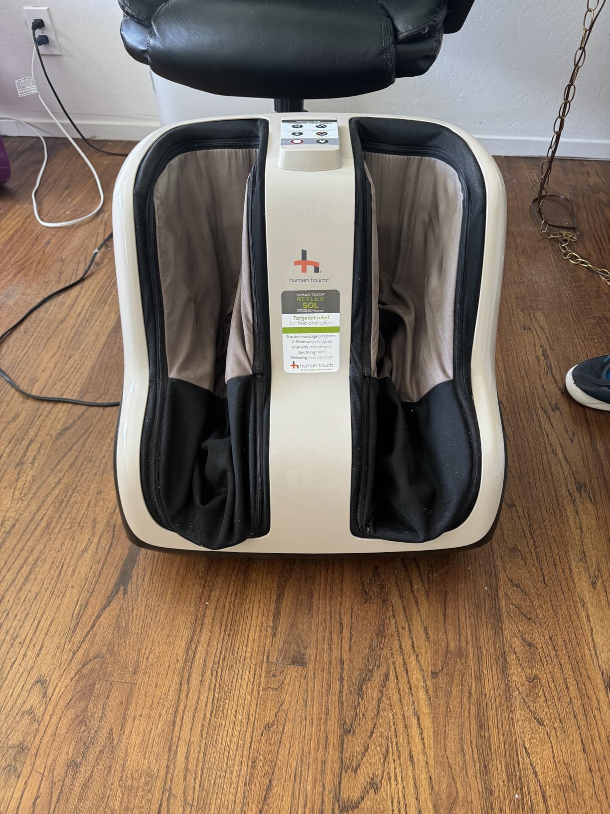 Human Touch Reflex SOL Foot & Calf Massager - Neuropathy - HSA/FSA Approved | Shiatsu Neuropathy Treatment Compression Edema Pain Relief Feet Aches Swell Calf Machine Electric Masajeador De Pies customer photo 1