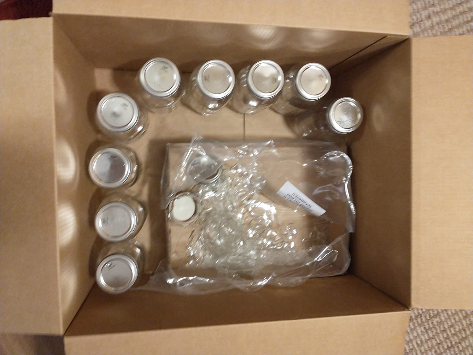 Ball Regular Mouth Quart 12 Pieces Jars (32oz) Made in USA, Clear customer photo 2