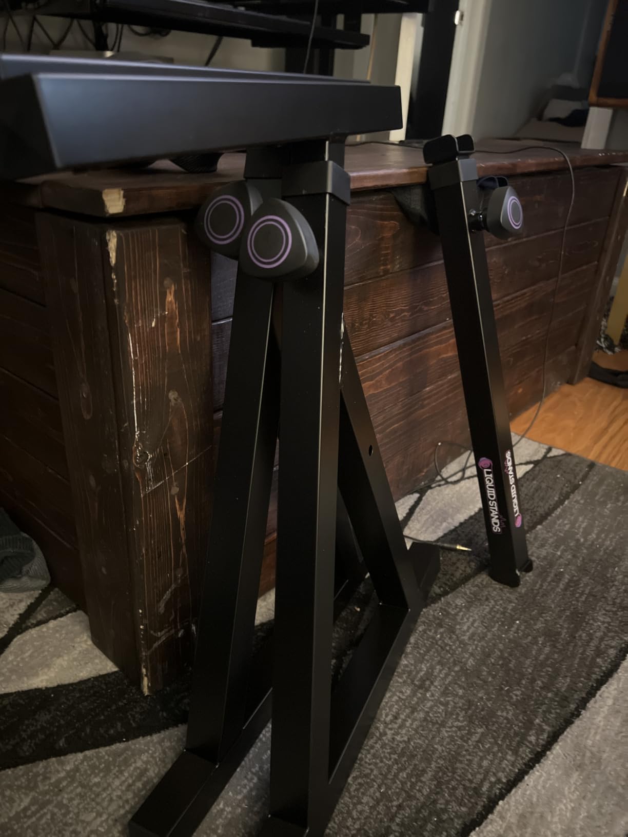 Liquid Stands Piano Keyboard Stand - Z Style Adjustable and Portable Heavy Duty Music Stand for Kids and Adults - Fits 54-88 Key Electric Pianos customer photo 1
