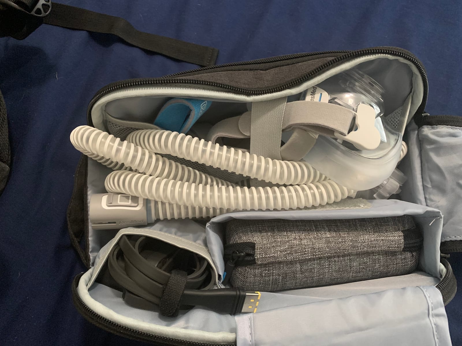 Resmed Airmini Hard Travel Case - Slim CPAP Travel Case with EVA Foam & Easy-to-Open Zip - Water-Resistant CPAP Accessory customer photo 2