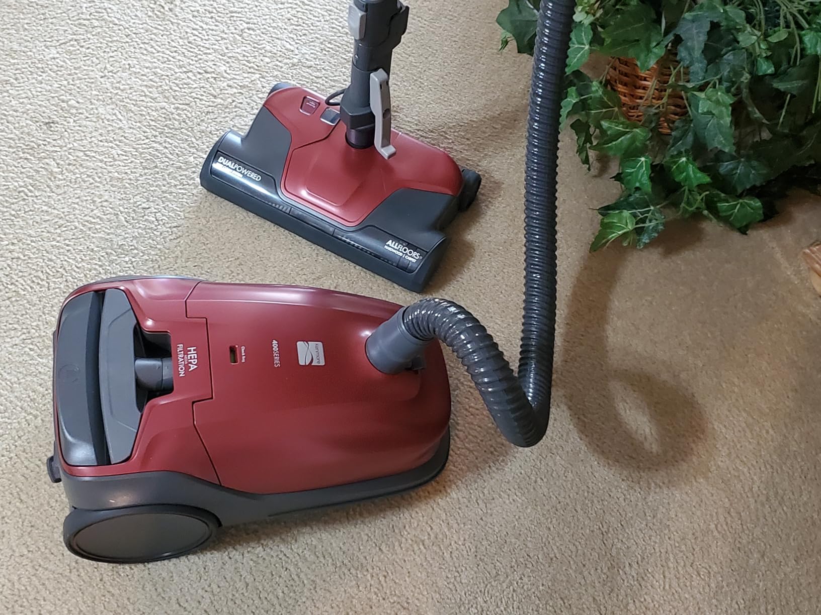 Kenmore Elite 21814 Pet Friendly CrossOver Lightweight Bagged HEPA Canister Vacuum with Pet PowerMate, Extended Telescoping Wand, Retractable Cord, 2 Floor Nozzles, and 4 Cleaning Tools-Silver/Gray customer photo 2