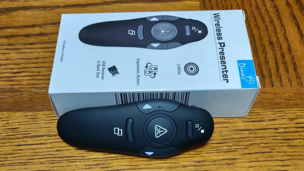 Presentation Remote Clicker, USB A & USB C Wireless Presenter for PowerPoint Presentation Remote, RF 2.4GHz Slide Advancer for Mac, Keynote, Computer, Laptop customer photo 2