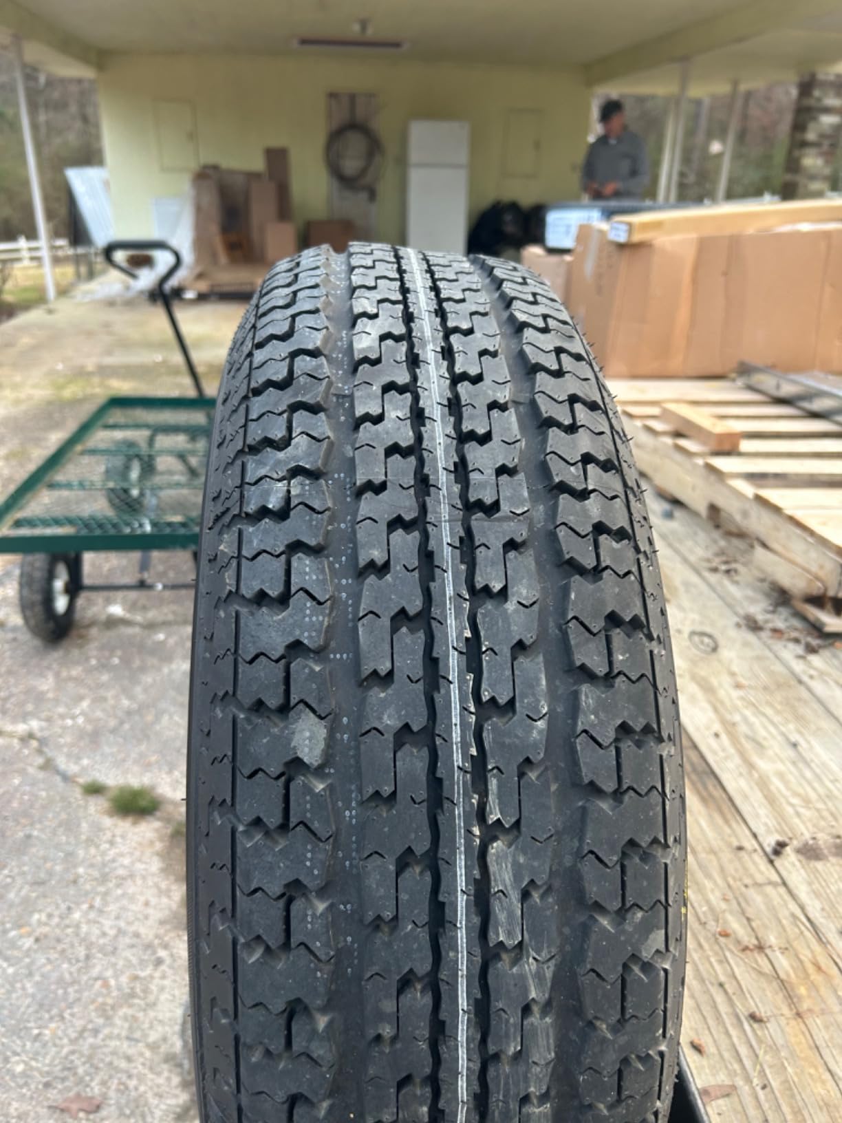 FREE COUNTRY Trailer Tire ST225/75R15 Radial 10PR LR E 117N w/Scuff Guard customer photo 2