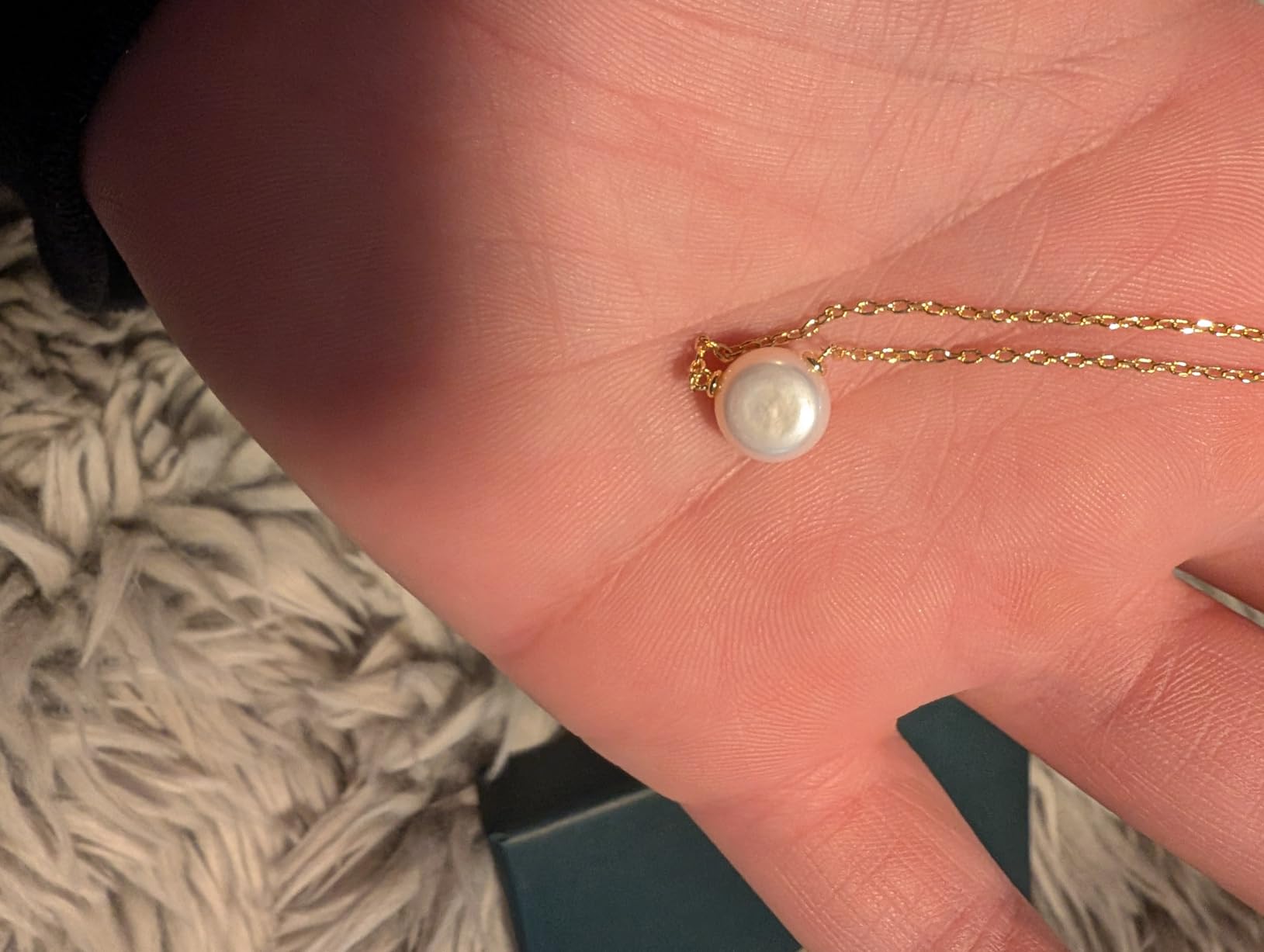 PAVOI Handpicked AAA+ Freshwater Cultured Single Pearl Necklace Pendant | Gold Necklaces for Women customer photo 1