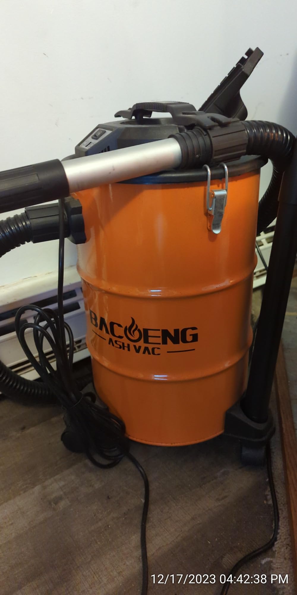 BACOENG Ash Vacuum for Pellet Grill, 5.3 Gallon, 1200W with Double Stage Filtration customer photo 1