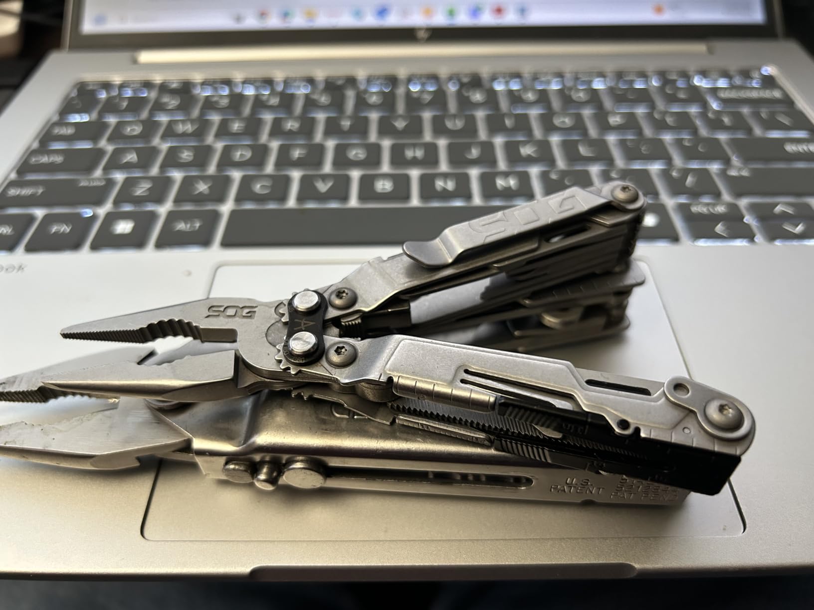 SOG PowerPint Mini Compact Stainless Steel Multi-Tool |18 Lightweight Specialty Tools & SOG Multitool Pliers Pocket Knife, Stone Wash customer photo 2