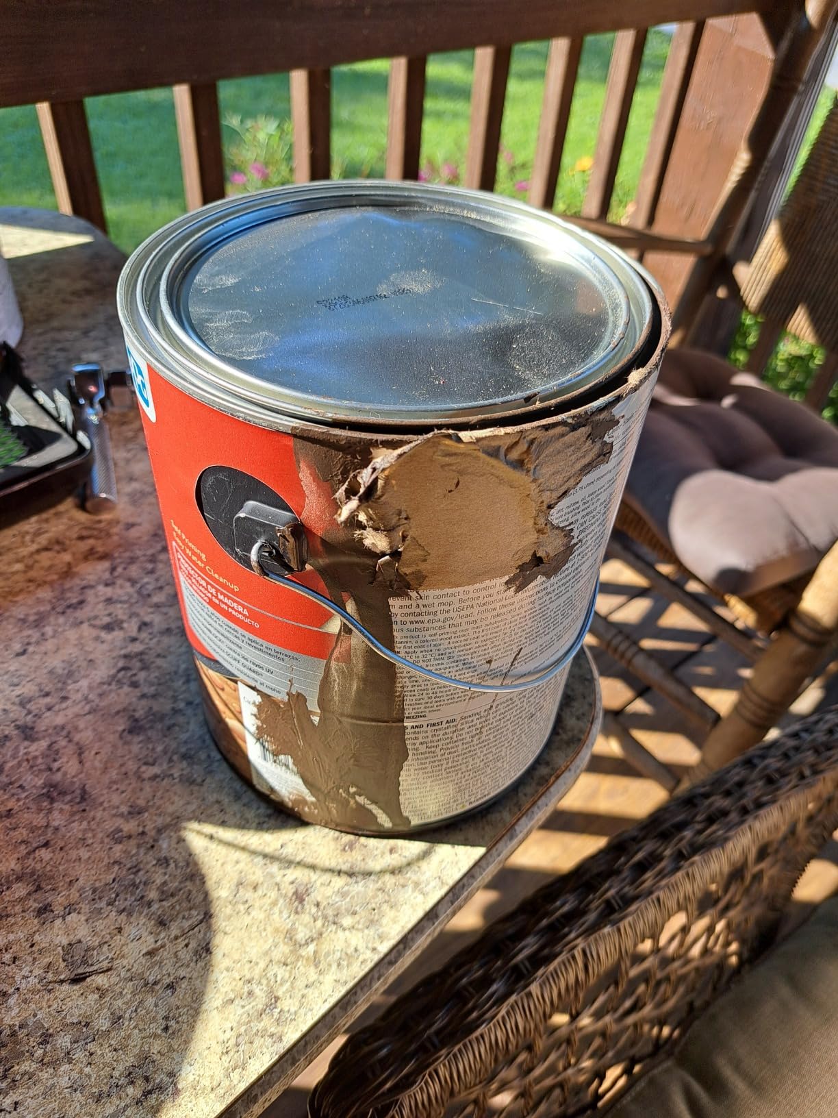 Olympic 1 Gal Oxford Brown Deck, Fence & Siding Wood Stain & Sealer customer photo 1