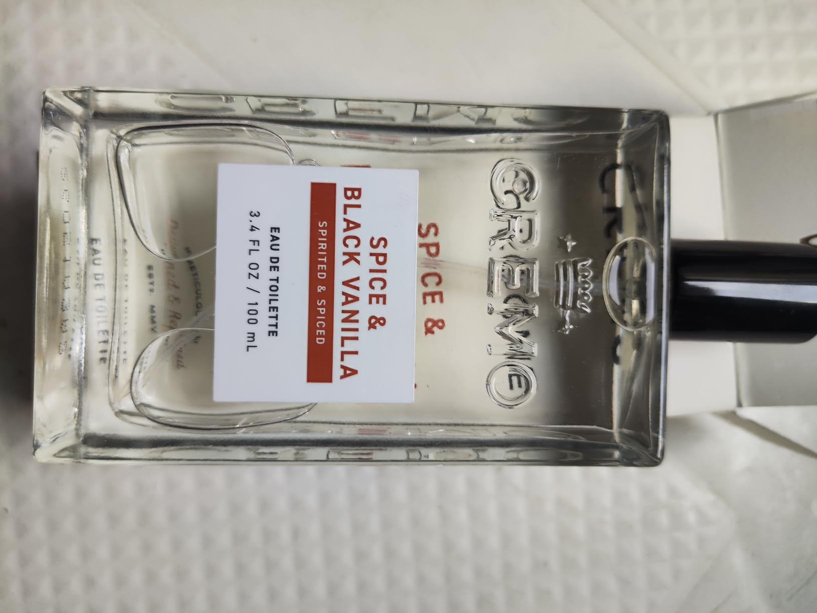 Cremo Cologne For Men - Spice & Black Vanilla Mens Cologne Spray, An Explosion of Vibrant Spices, Dark Woods and Black Vanilla, Multi-Layered Signature Men's Fragrances, 3.4 Fl Oz customer photo 1