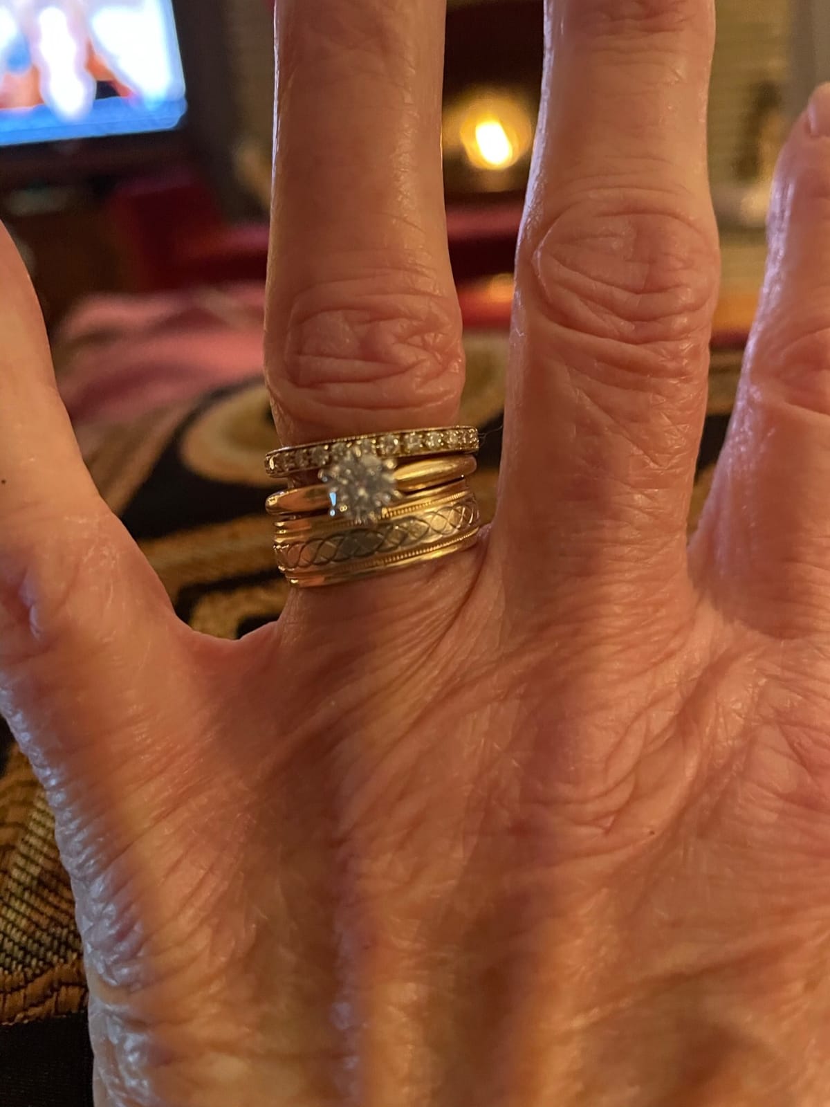 VIR JEWELS 1/5 cttw to 1 cttw Diamond Wedding Band For Women, Milgrain Diamond Wedding Band in 14K Gold Prong Set, Size 4.5-10 customer photo 1