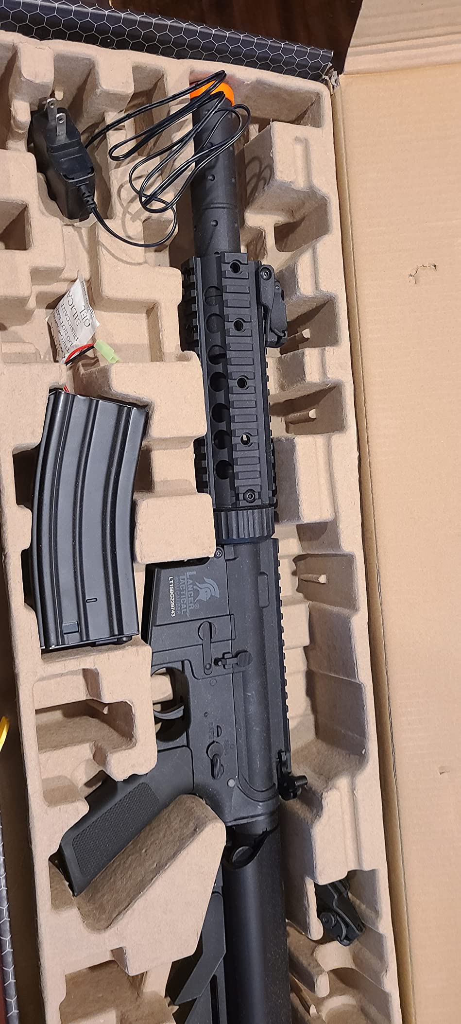 Lancer Tactical Gen 2 Durable Airsoft Gun SD M4 Polymer- Full/Semi-Auto Piactinny Rail AEG Rifle with 0.20g BBS, Charger and Battery customer photo 1