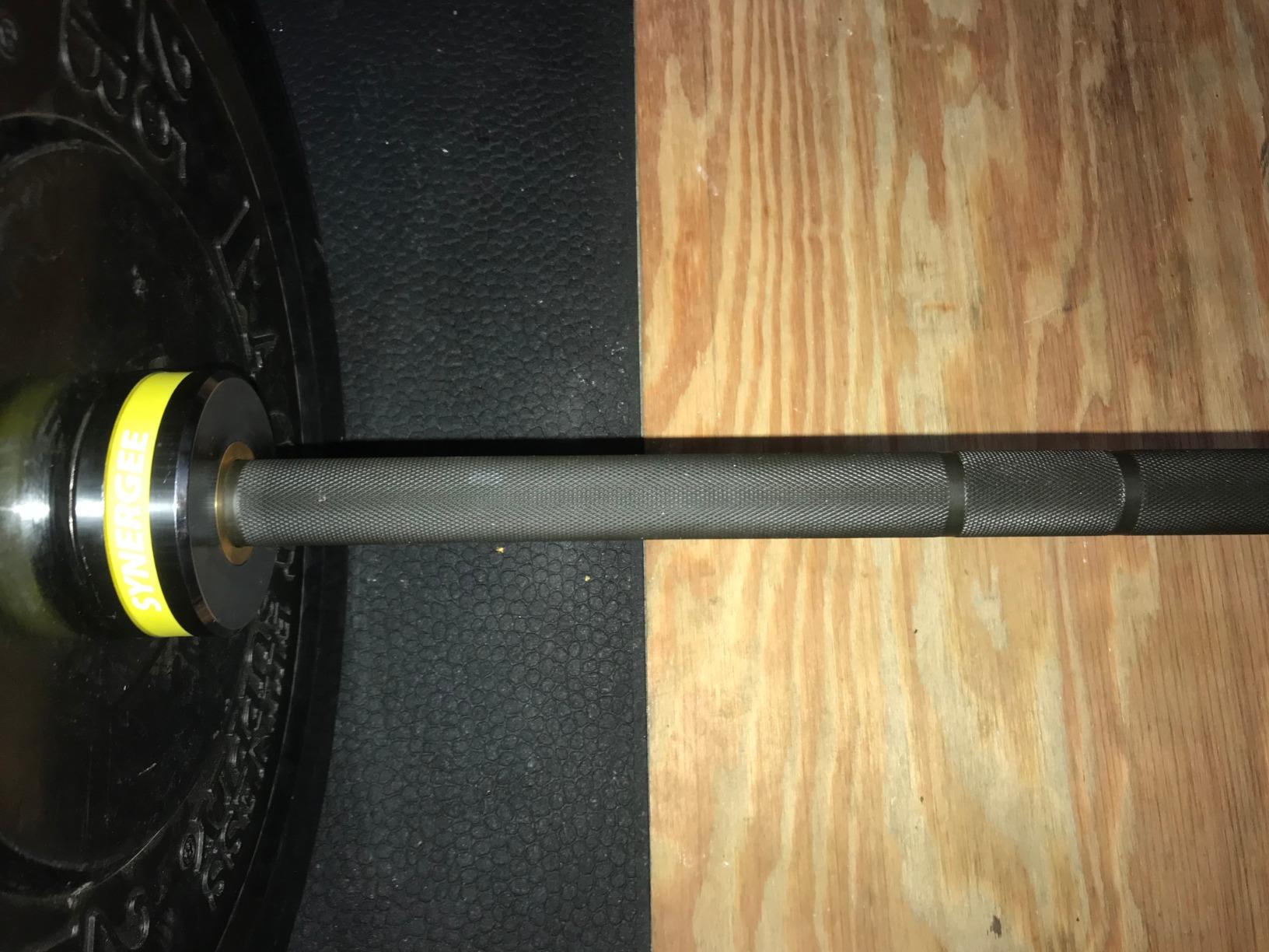 Synergee Open 15kg and 20kg Black Phosphate and Chrome Olympic Barbell customer photo 1