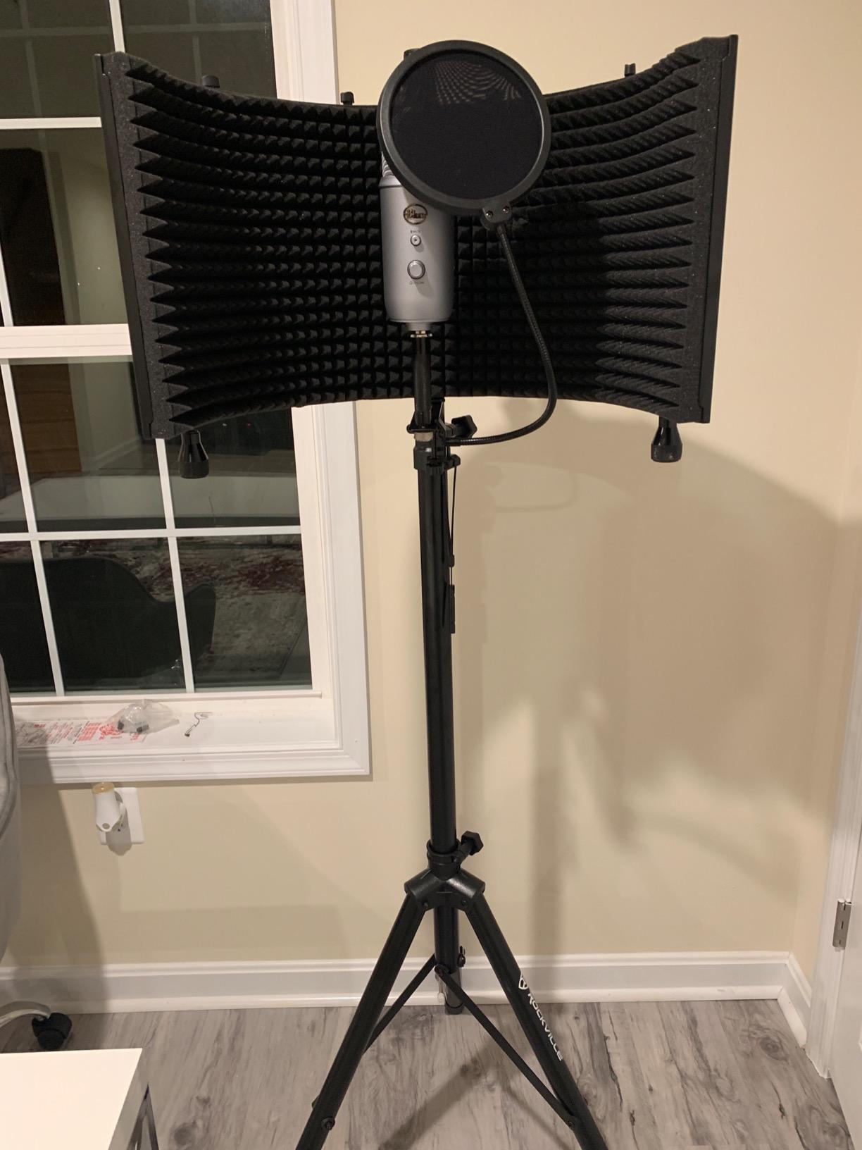 Rockville ROCKSHIELD 3 Studio Mic Isolation Shield Bundle with RVES05 Stand customer photo 2