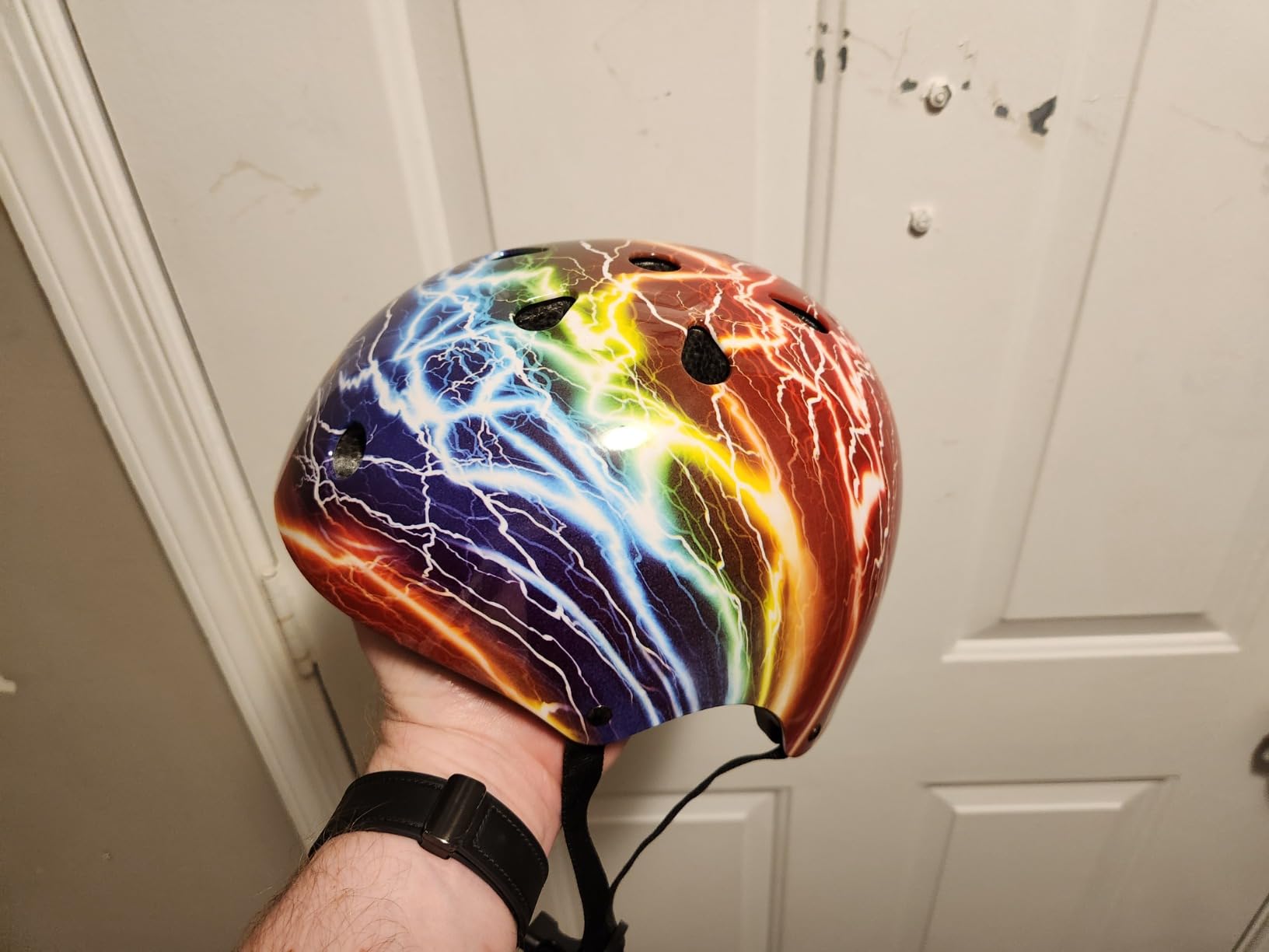 Adjustable Color Gradient Toddler Kids Bike Helmet for Girls Boys customer photo 1