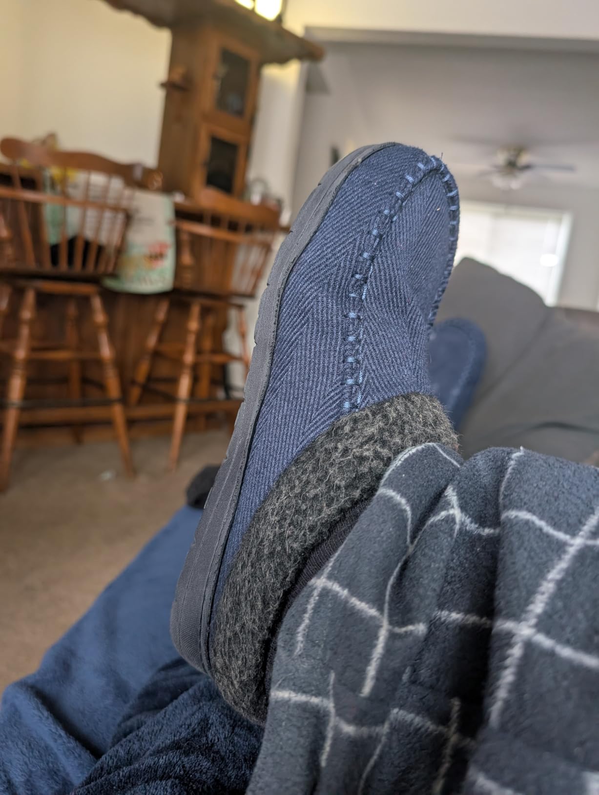 Dearfoams Men’s Brendan Indoor/Outdoor Breathable Memory Foam Clog House Shoe with Wide Widths Slipper customer photo 2