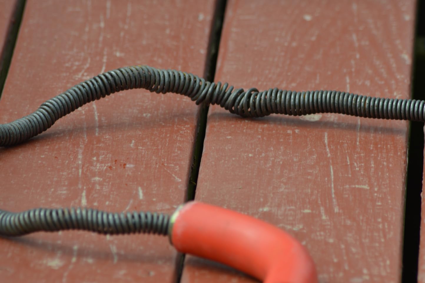 Closet Auger, 6 ft Cable Lg, 1/2 in Cable Dia, Power Drill Compatible, Bulb Head, Manual Cable Feed - 1 Each customer photo 2