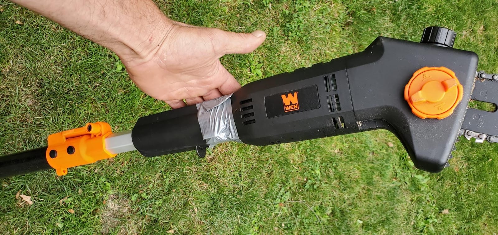 WEN 4019 6-Amp 8-Inch Electric Telescoping Pole Saw, Corded electric - Black&orange customer photo 1
