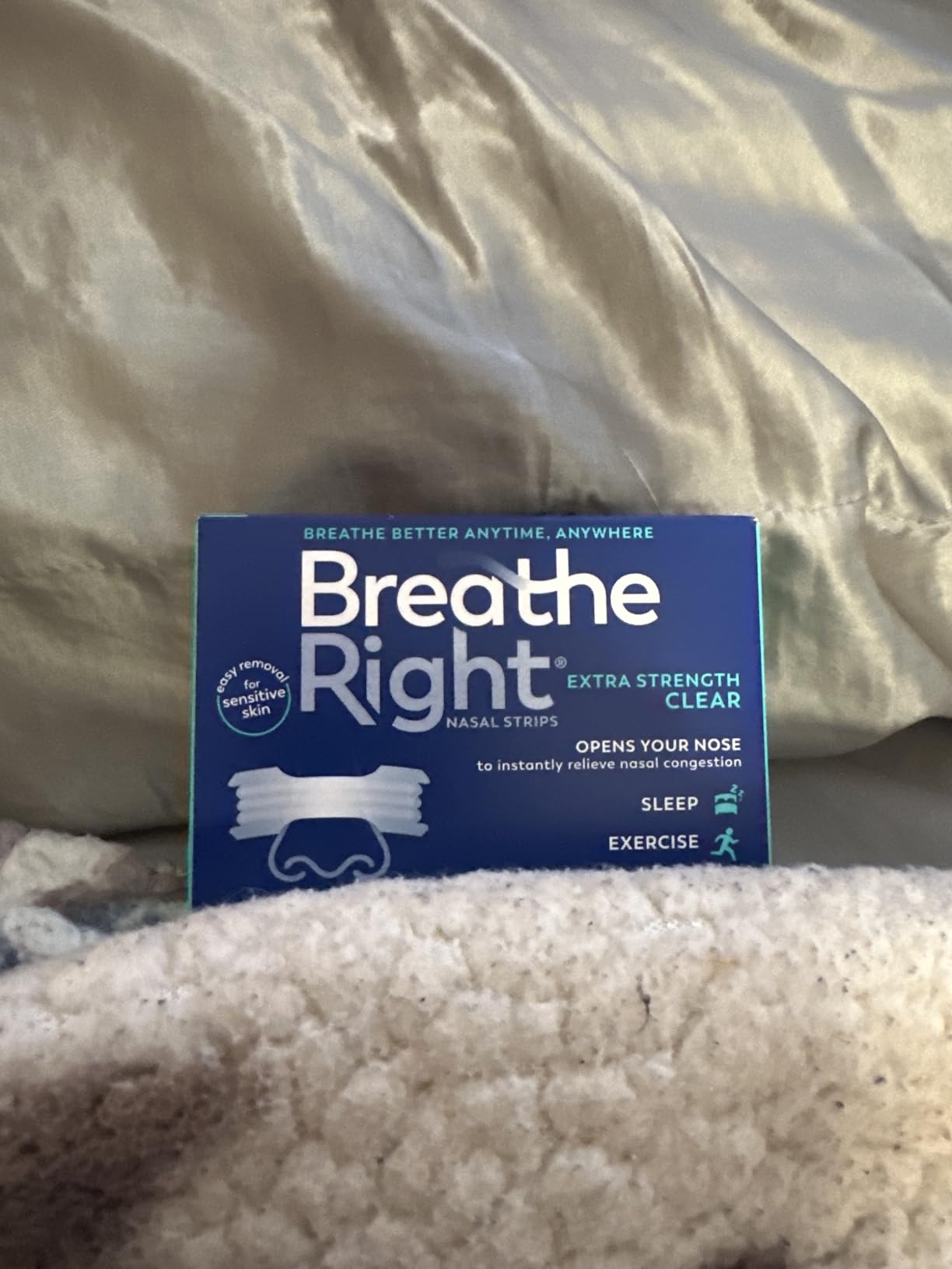 Breathe Right Nasal Strips, Relieves Nasal Congestion, Extra Strength Clear customer photo 1