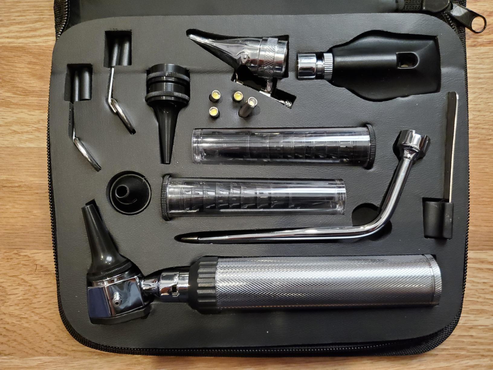 Zyrev Otoscope Oph Diagnostic Set - 36 Piece Medical and Nursing Student Otoscope/Opthalmoscope Diagnostic Kit - with Leather Case for Educational and Professional Settings (Regular) customer photo 1
