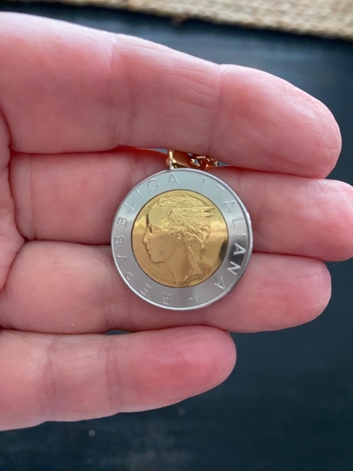 Miabella Italian 18K Gold Over 925 Sterling Silver Genuine Coin Charm customer photo 2